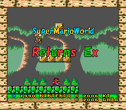 Super Mario World Returns EX Title Screen
